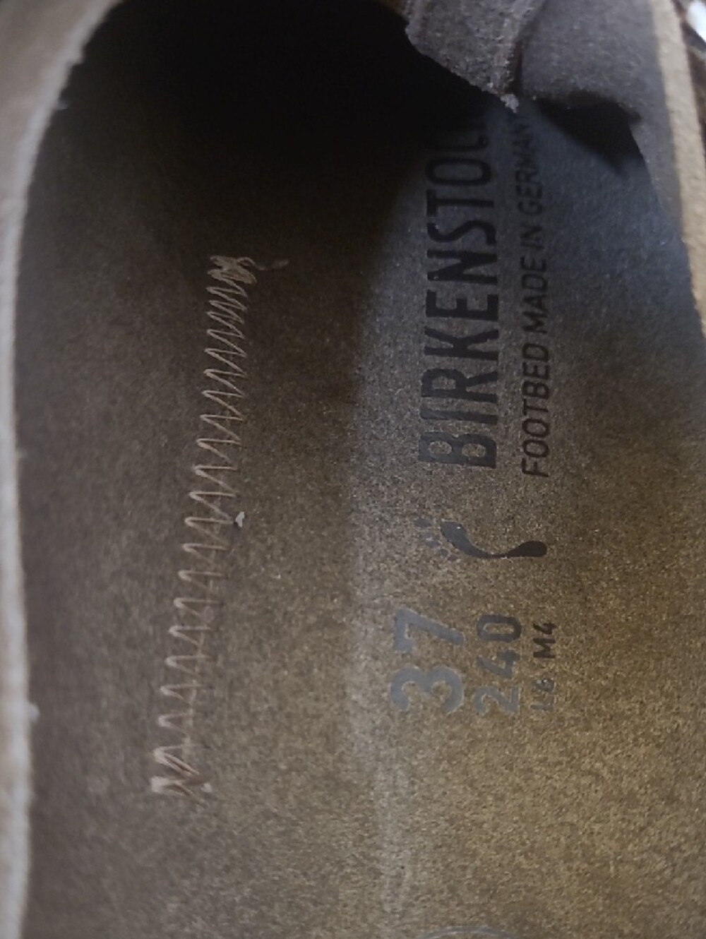 Birkenstock women's Suede Slip-On Loafers in Taupe - Picture 2 of 15